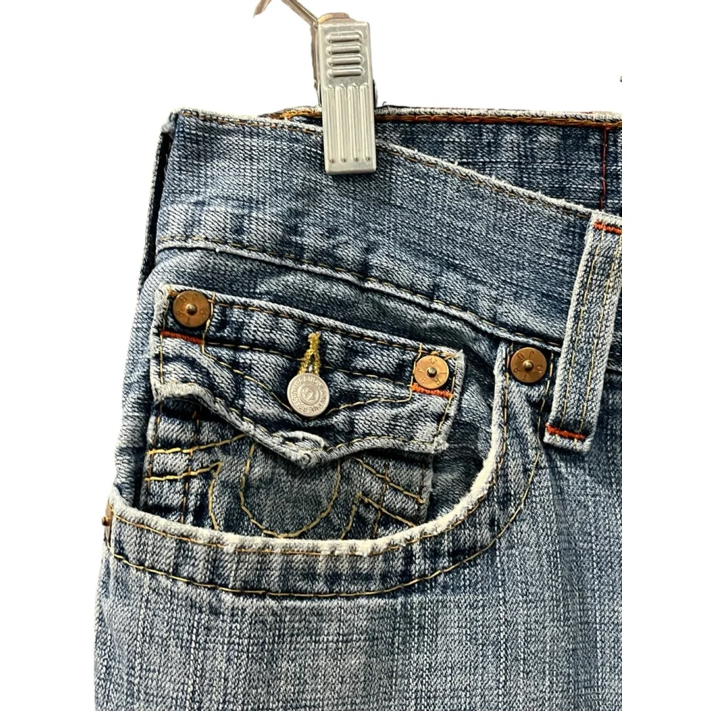 Vintage True Religion Nathan Super T Style Size 32 Denim Blue Made In USA RARE